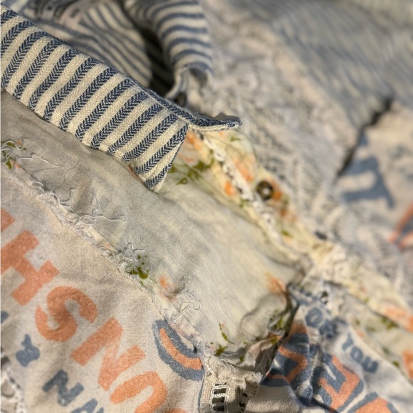 Kimchi Blue (Urban Outfitters) Patchwork Button-Up Shirt - Picture 9 of 9